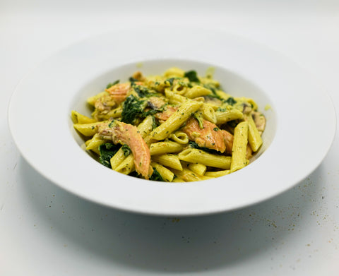 PÂTES SAUMON ÉPINARDS